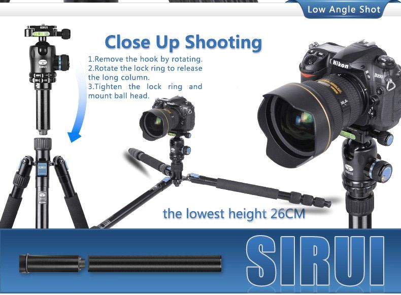 Tripod Sirui Aluminium W1004 - Water proof