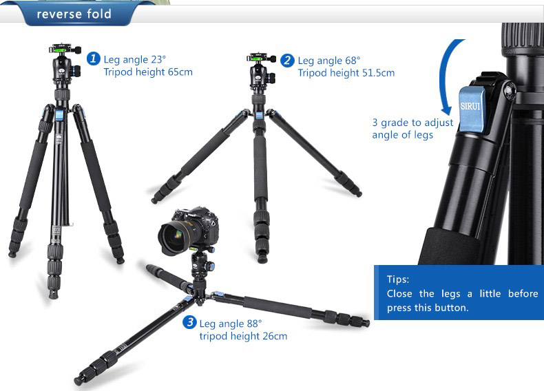 Tripod Sirui Aluminium W1004 - Water proof