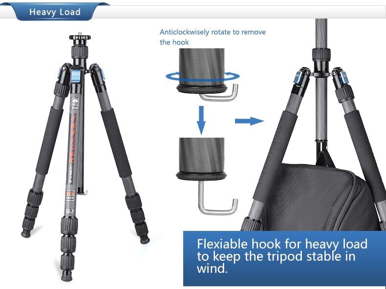 Tripod Sirui Carbon W1204 - Water proof