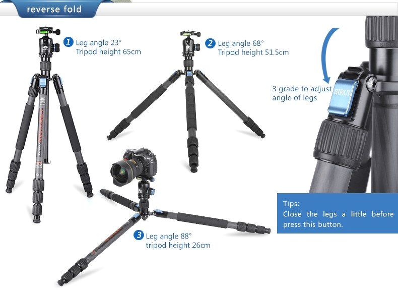 Tripod Sirui Carbon W1204 - Water proof