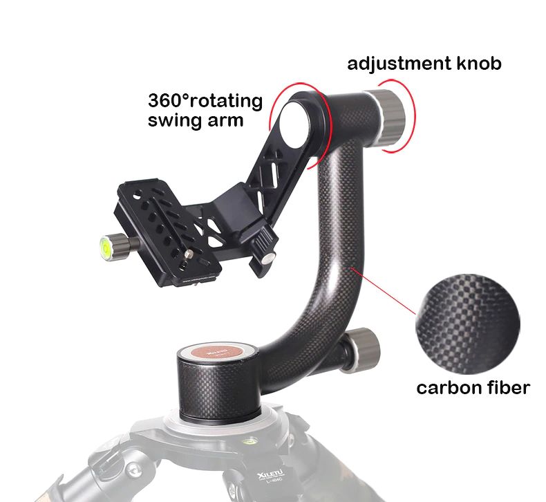 Pro Gimbal head LETU XGH 01 - Super carbon fibre