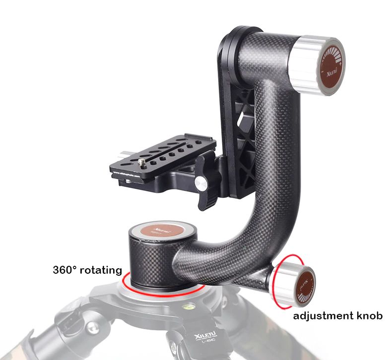 Pro Gimbal head LETU XGH 01 - Super carbon fibre