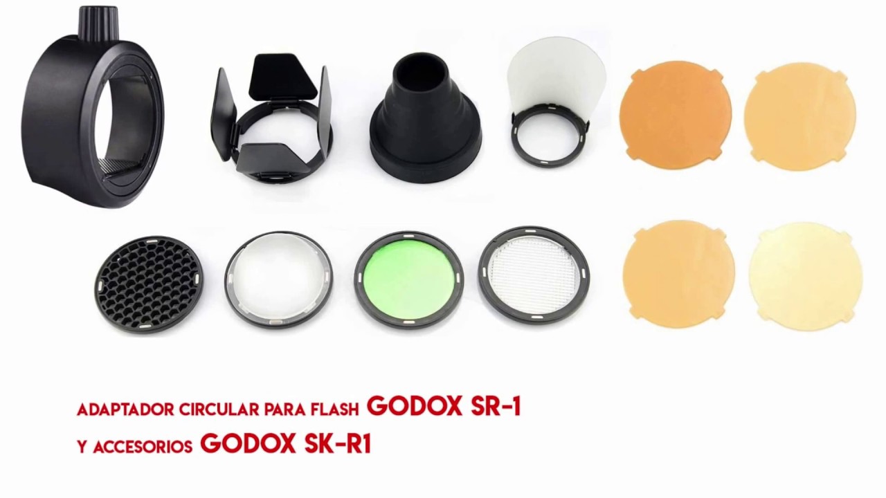 Combo bộ tản sáng Godox AK-R1 và adaptor GODOX S-R1