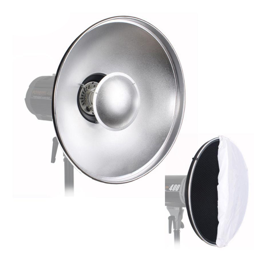 Beauty Dish silver size 55cm with Honeycomb và vải tản sáng - Bowens mount - 17390588 Yêu thích