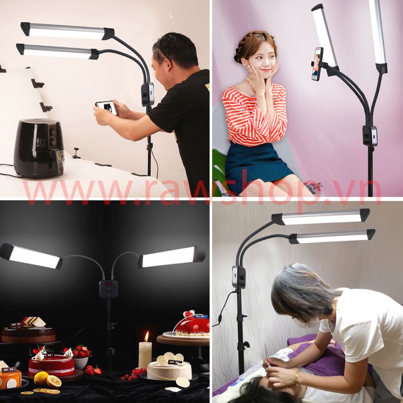 Đèn LED Double Arm ProFOCUS 40W - loại cao cấp Khung nhôm - LCD