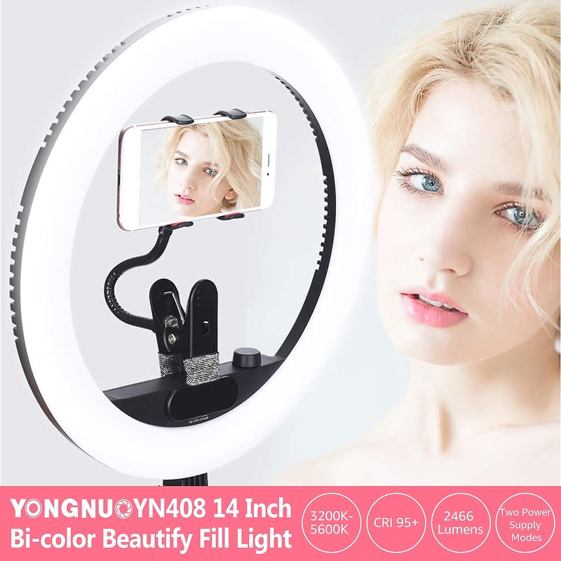 Đèn Ring light cao cấp Yongnuo 408 - RL 14 inch