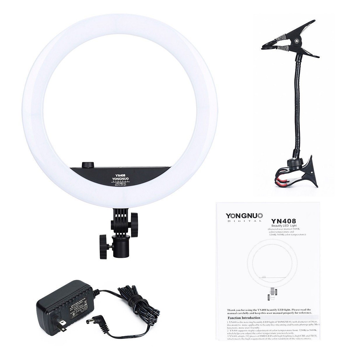 Đèn Ring light cao cấp Yongnuo 408 - RL 14 inch