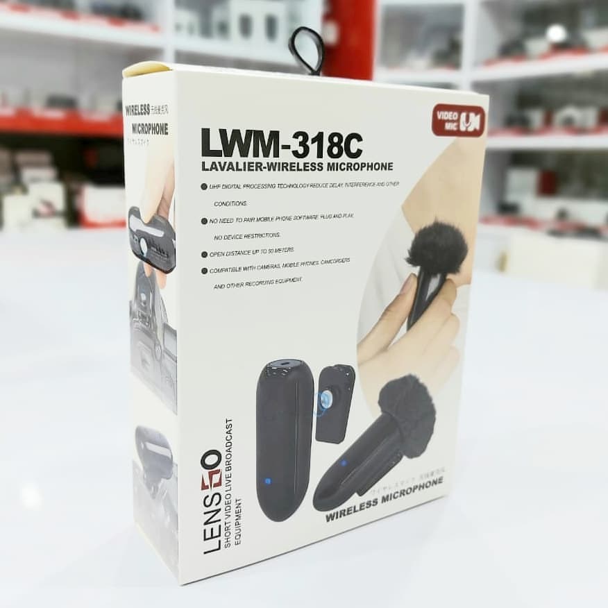 Mic wireless Lensgo LWM 318C - Black