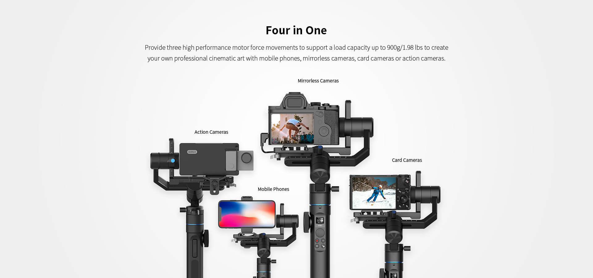 Gimbal Sirui Swift P1 - dành cho Mirroless và điện thoại