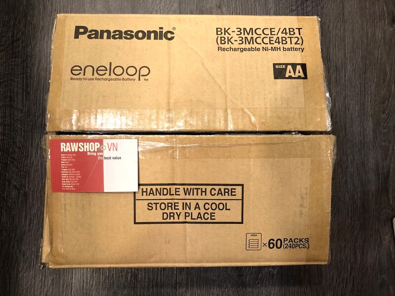 Pin AA ENELOOP Panasonic BK-3MCCE/4BT - Chính hãng Panasonic Việt Nam phân phối - full VAT - vỉ 4 viên