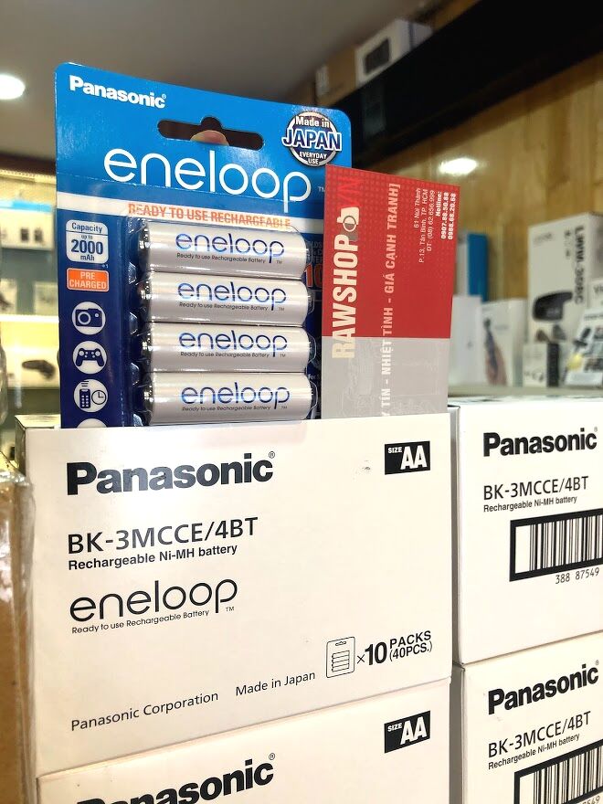 Pin AA ENELOOP Panasonic BK-3MCCE/4BT - Chính hãng Panasonic Việt Nam phân phối - full VAT - vỉ 4 viên