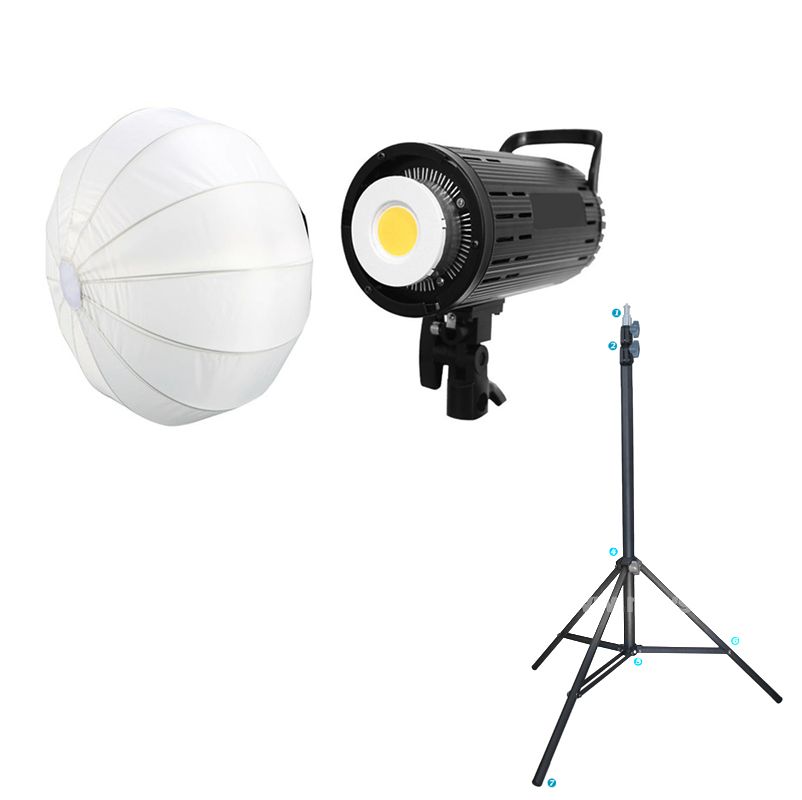 Combo Đèn led Sunlight 200W + softbox China ball và chân đèn L2000H