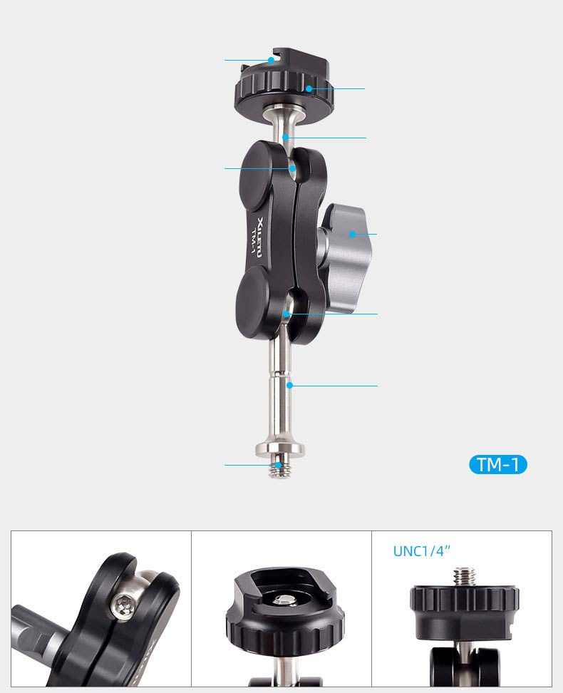 Xiletu twin arm TM-1 Hotshoe 1/4 New design