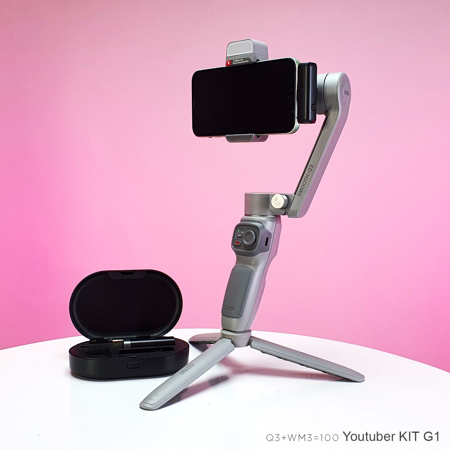 COMBO Vlogger  KIT G1 - Zhiyun Mooth Q3 và Boya BY-WM3D