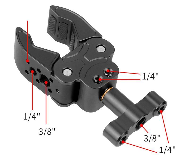 Kẹp càng cua C clamp siêu tải ống 15-55mm