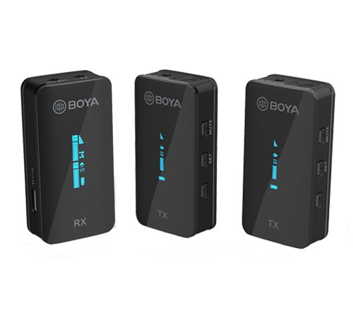 Mic wireless Boya BY XM6 S2 (Chính hãng) - chuẩn 3.5mm - hai người nói cùng lúc