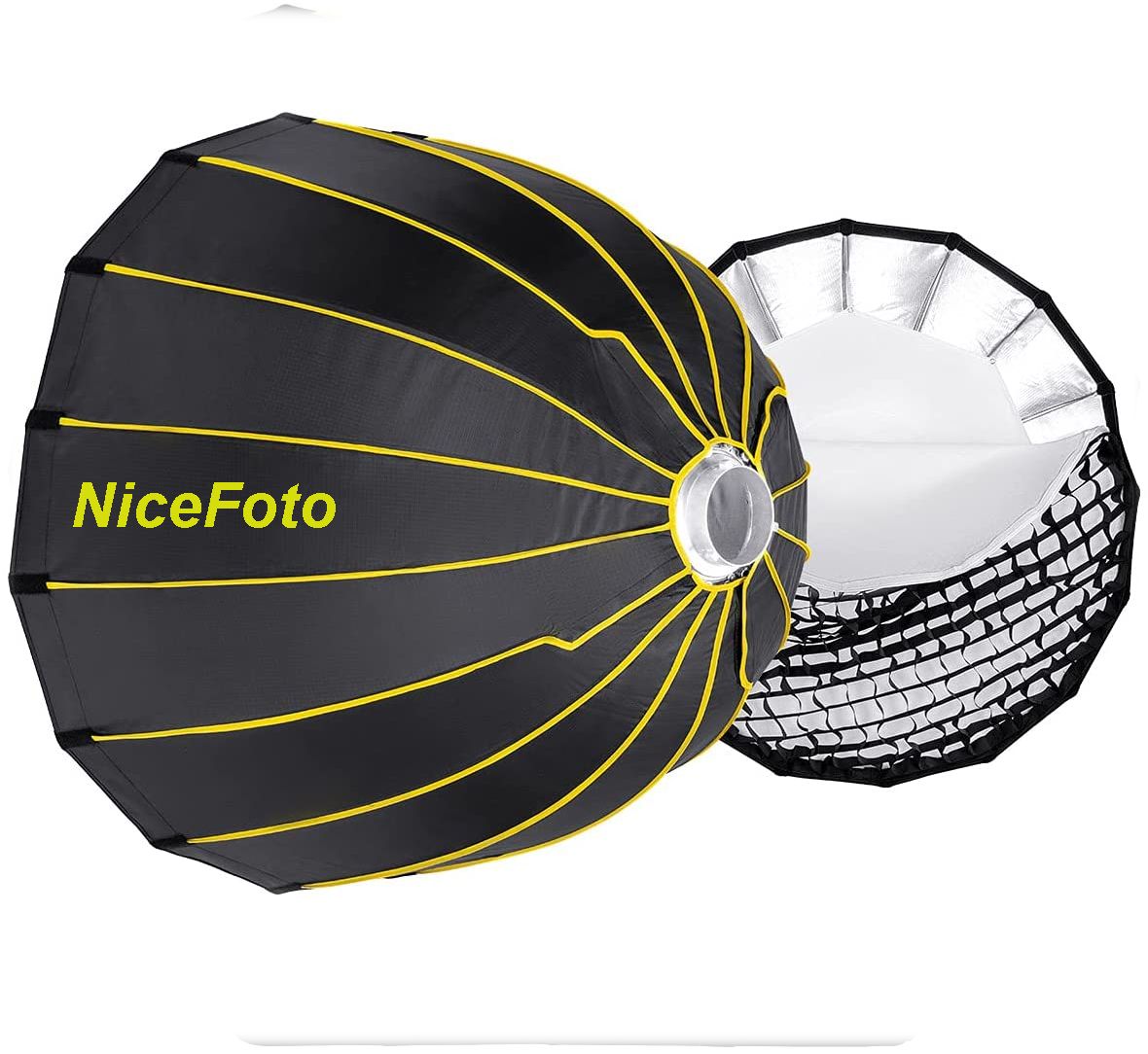 Quick Softbox Pro Deep PARABOLIC Nicefoto 70cm with grid - Bowens mount - 37462536 Yêu thích