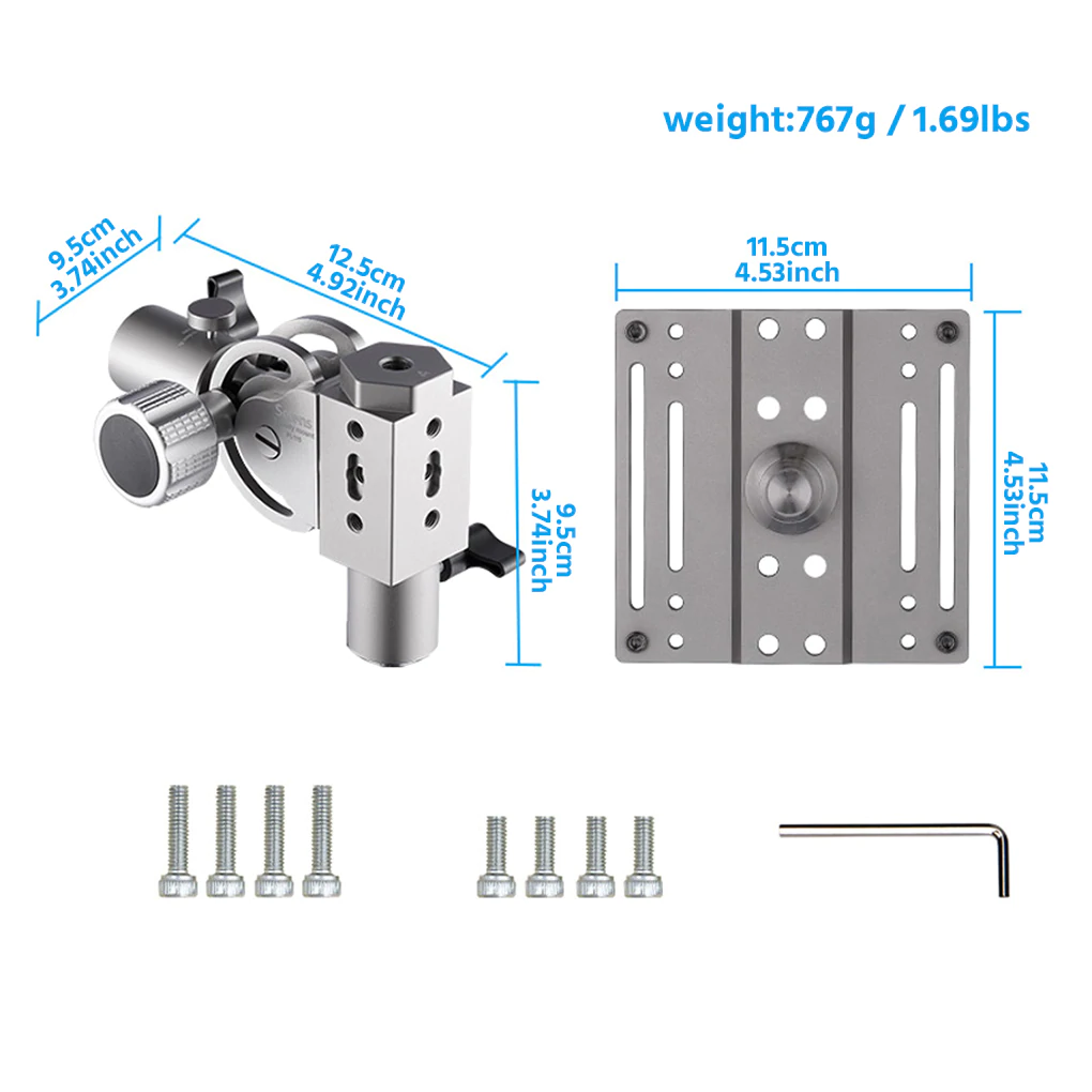 Selens Monitor mounting - Bộ mount gắn màn hình LCD lên chân đèn