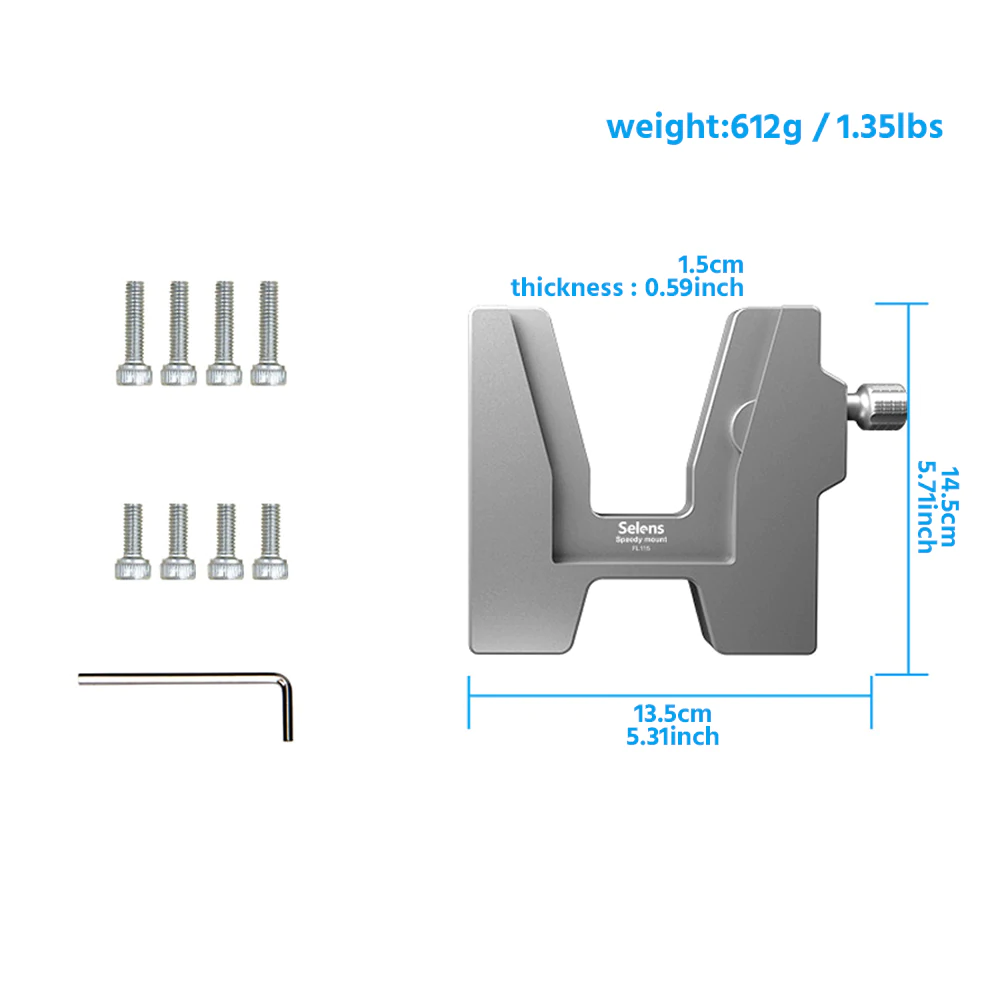 Selens Monitor mounting - Bộ mount gắn màn hình LCD lên chân đèn