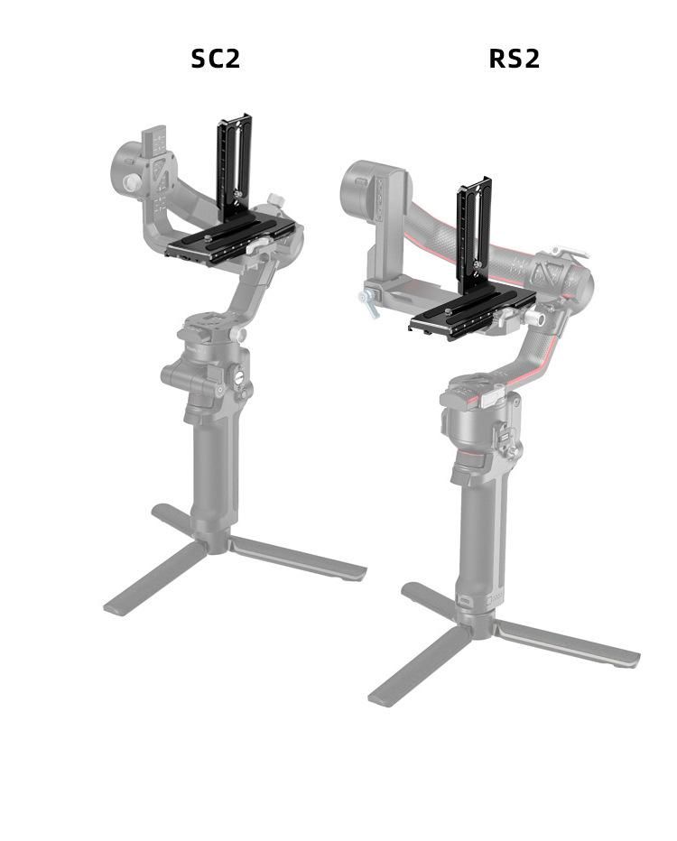 Khung Plate gắn máy đứng cho Gimbal Zhiyun và DJI Ronin