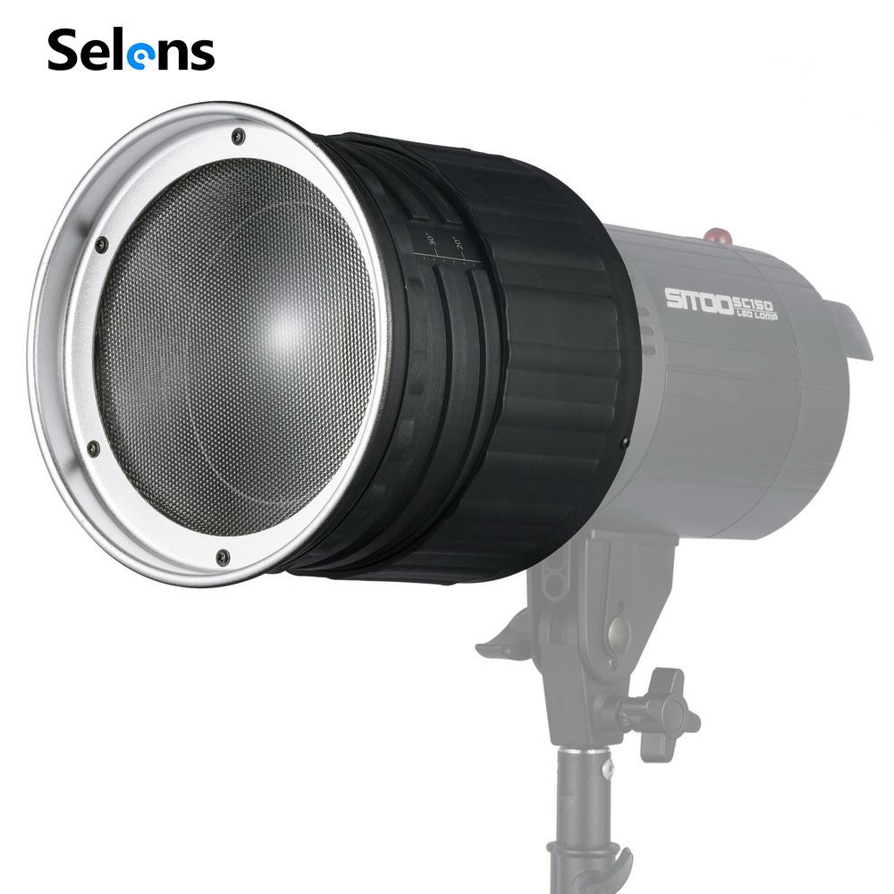 Đầu đèn Selens snoot hiệu ứng fresnel - chuẩn bowens mount