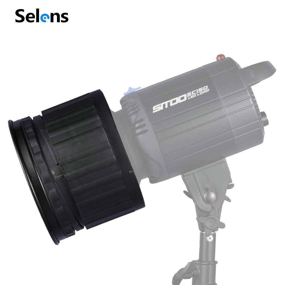 Đầu đèn Selens snoot hiệu ứng fresnel - chuẩn bowens mount