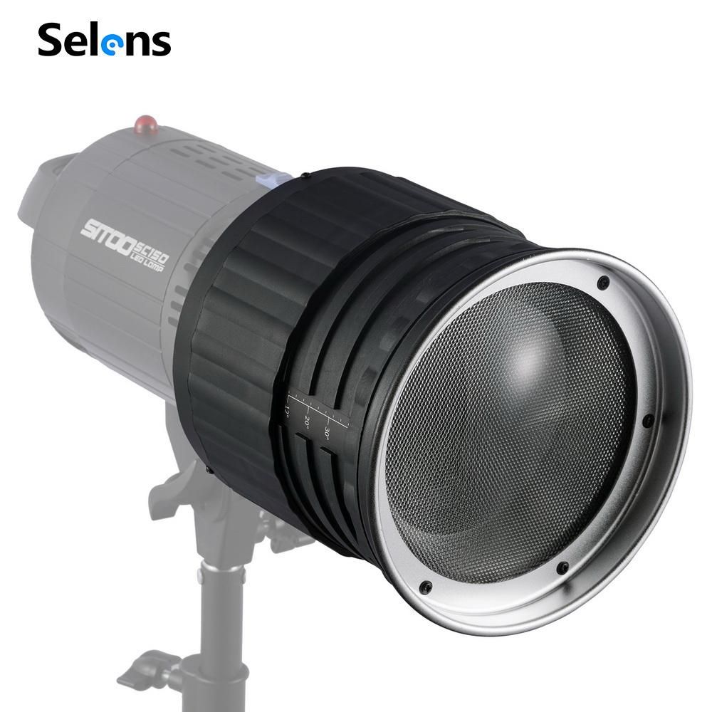 Đầu đèn Selens snoot hiệu ứng fresnel - chuẩn bowens mount