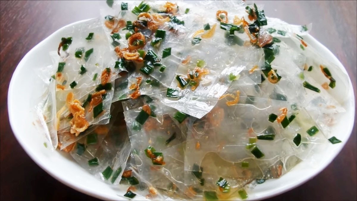 Cách làm bánh tráng trộn mỡ hành siêu cuốn tại nhà 7