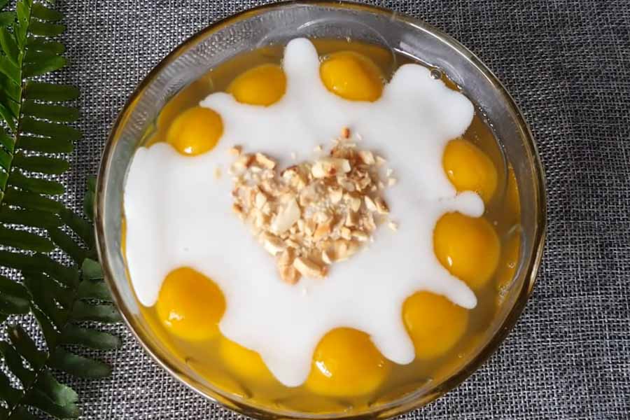 Cách nấu chè bí đỏ hạt sen - món tráng miệng thanh mát giải nhiệt 7