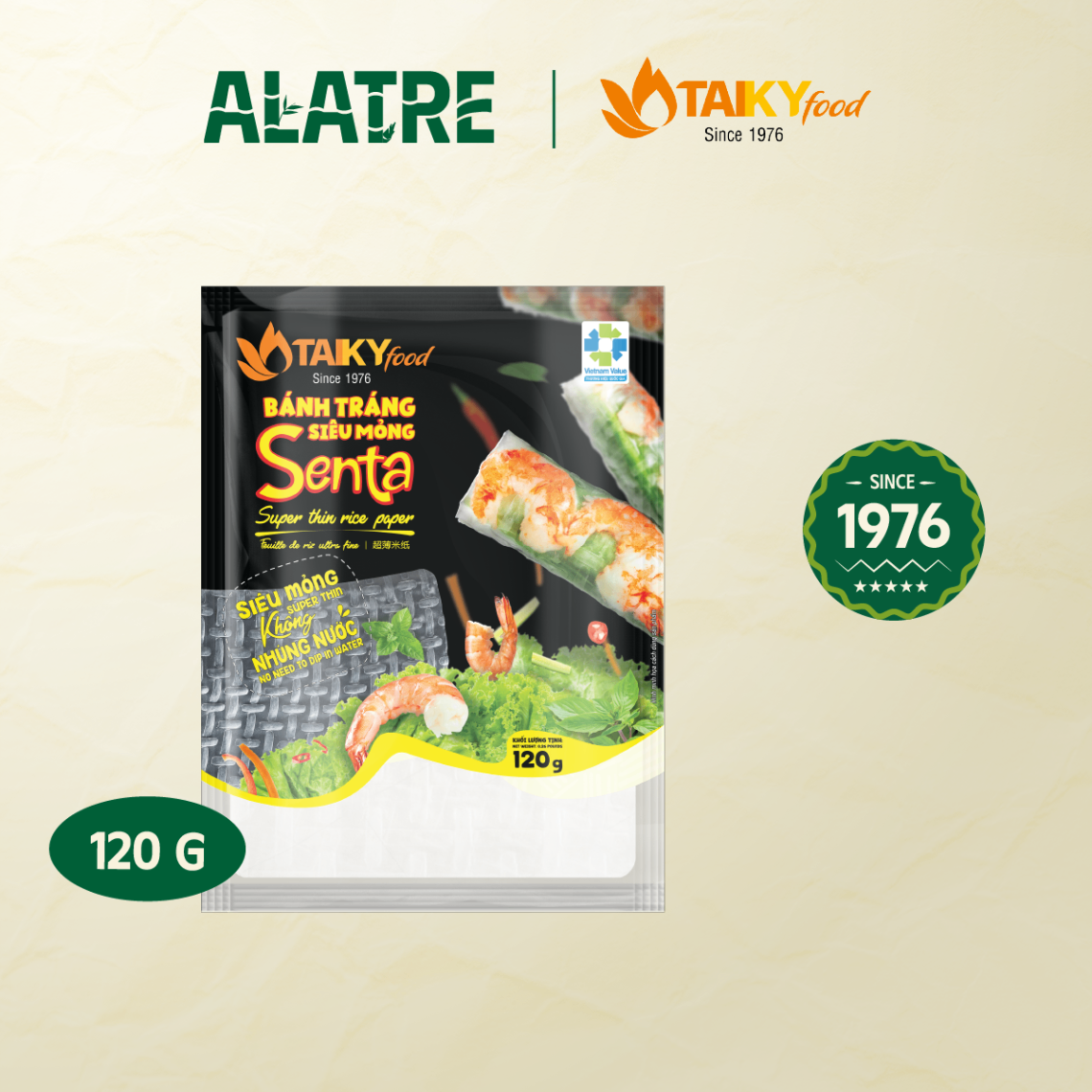 Bánh tráng vuông siêu mỏng Tài Ký