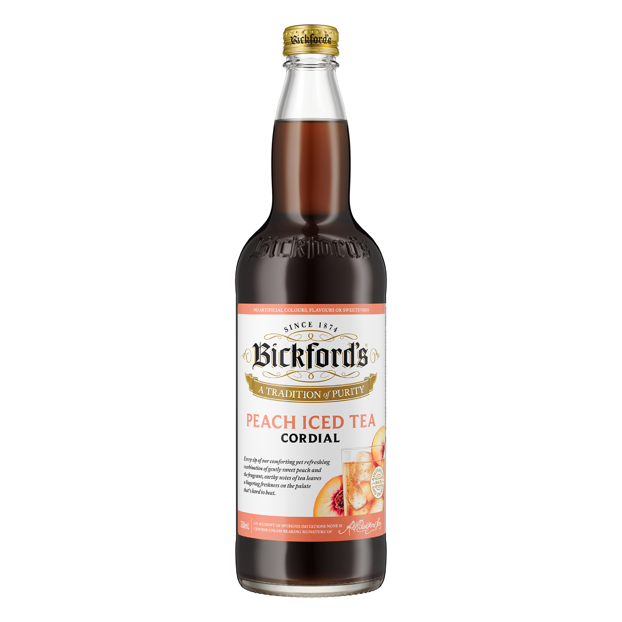 Siro trà đào Bickford's 750ml
