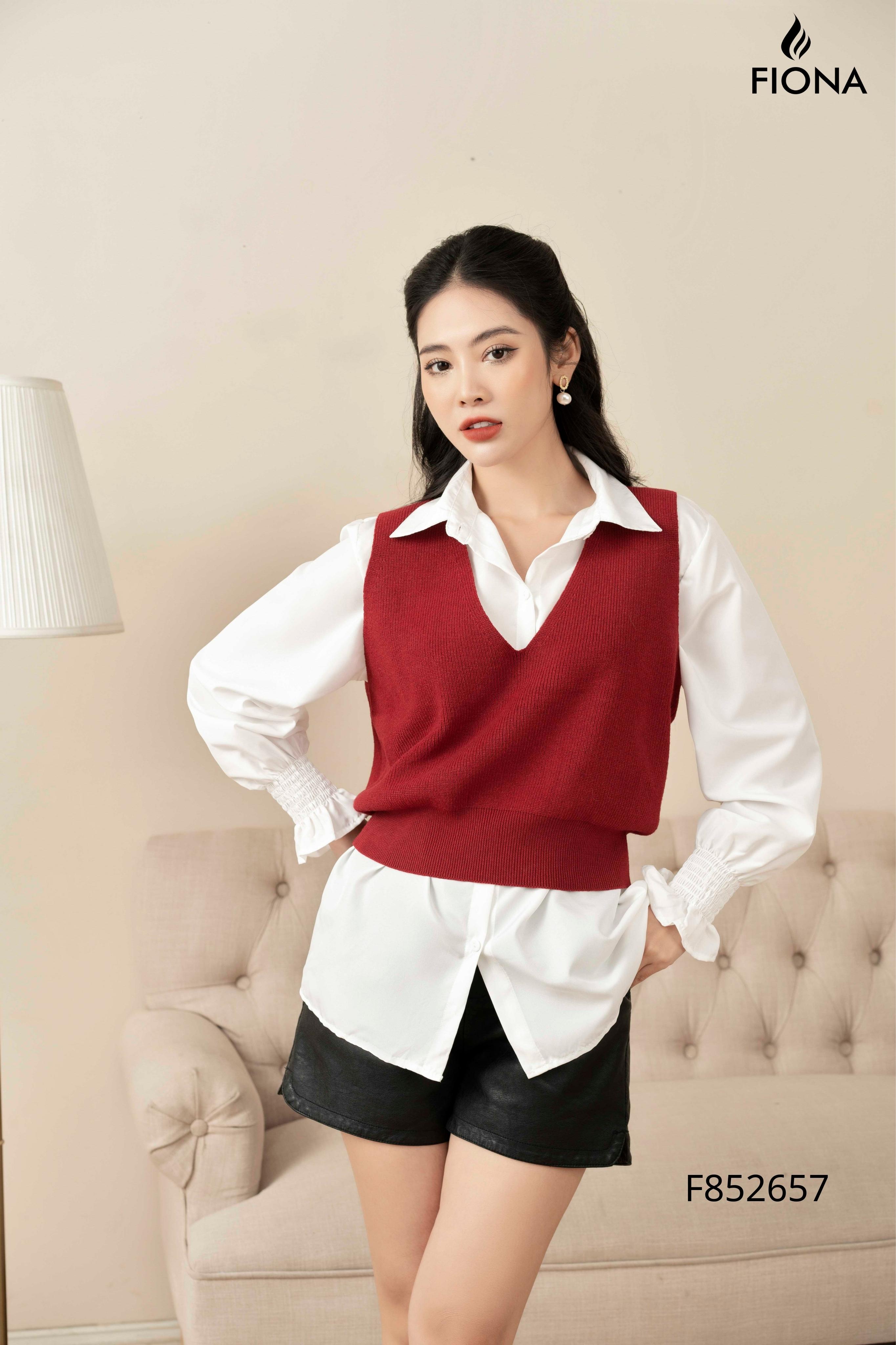 Áo gile len nữ DELIZ, áo len gile màu cafe sữa Hàn Quốc | Shopee Việt Nam