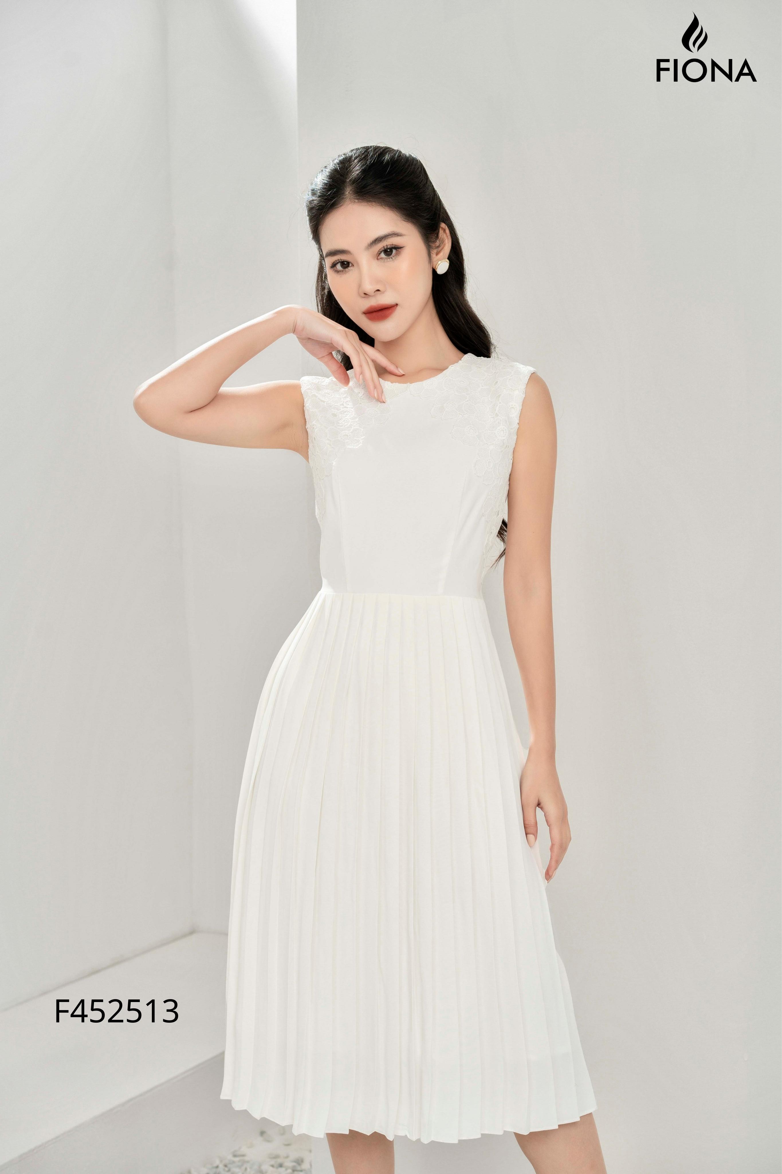 Set váy đầm thiết kế tay bồng cổ hở màu trắng MDU134 Mydu Design [kèm ảnh  thật] - Thời trang thiết kế Mydu