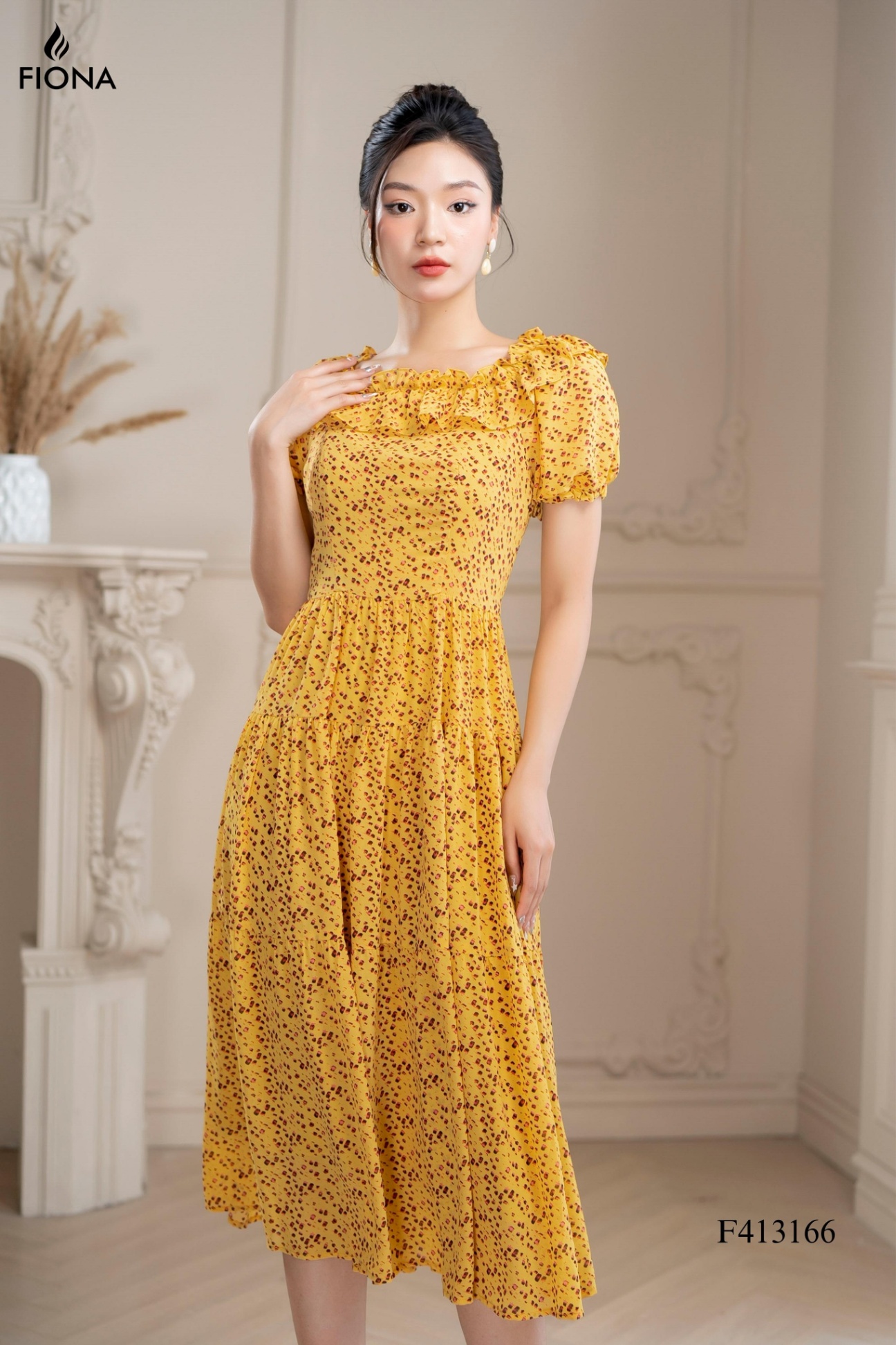 Mua Set váy áo sơ mi đôi nam nữ Váy maxi xẻ tà đi biển họa tiết hoa lá màu  vàng Sasin Couple 2020 AV44 | Tiki