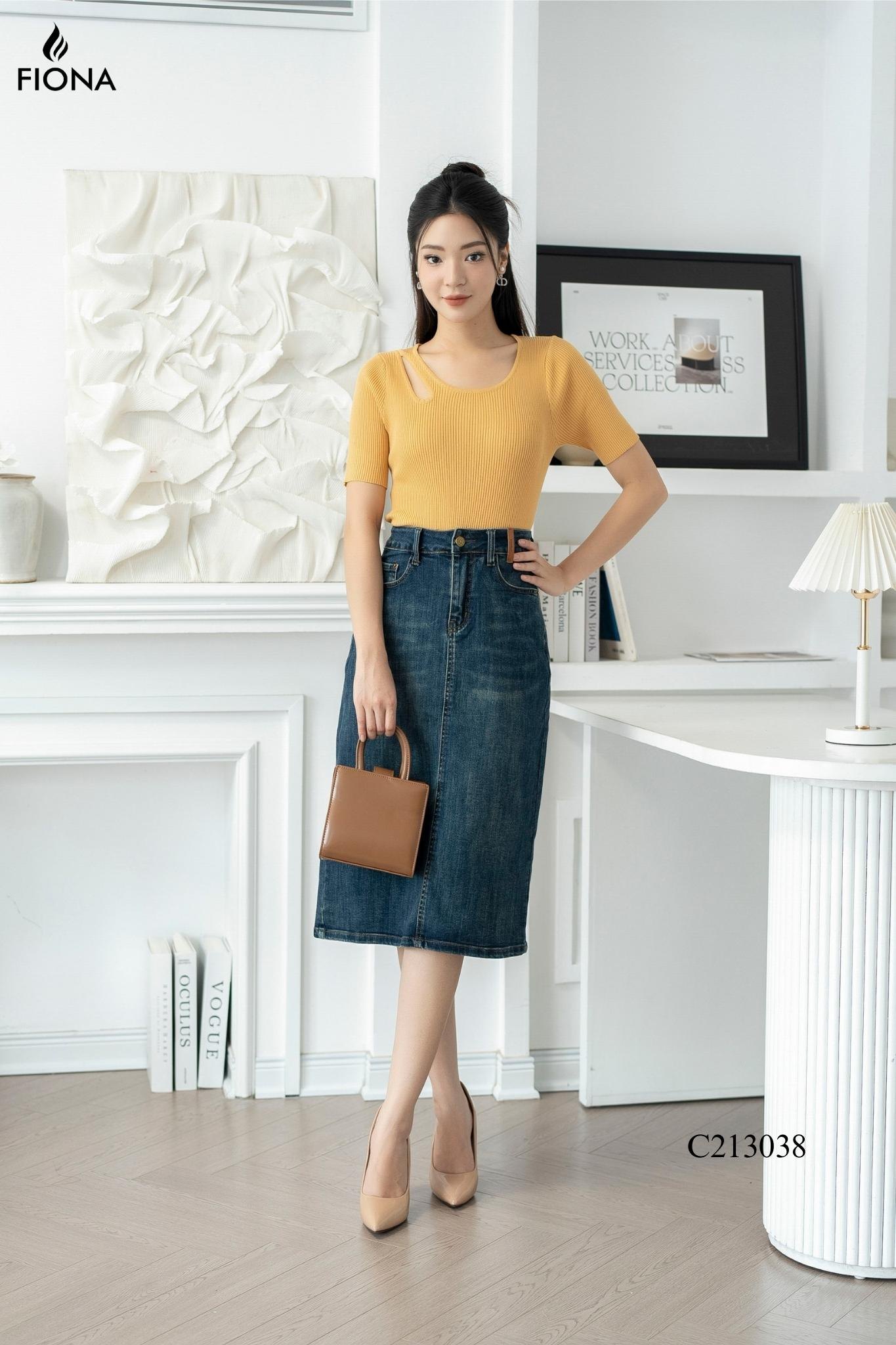 Chân Váy bò nữ Xẻ một bên dáng dài - Váy jean Nữ Trơn Dáng Bút Chì 2 màu  Z023 | Shopee Việt Nam