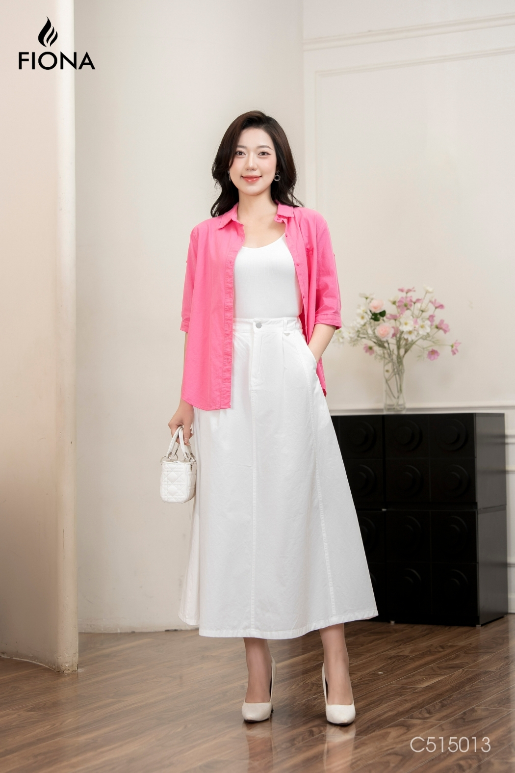 Áo cotton hai dây, cổ tim trứng, Freesize