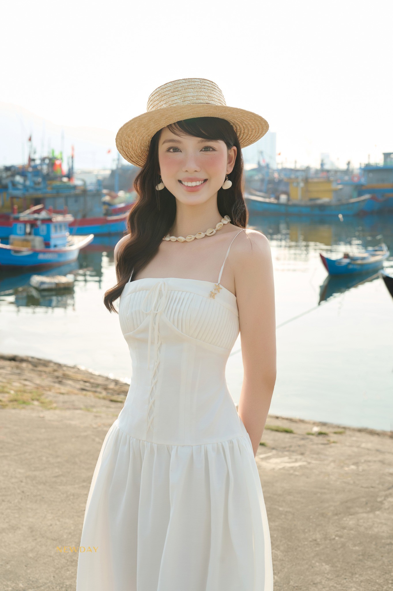ĐẦM 2 DÂY DÀI CHIẾT EO MAY