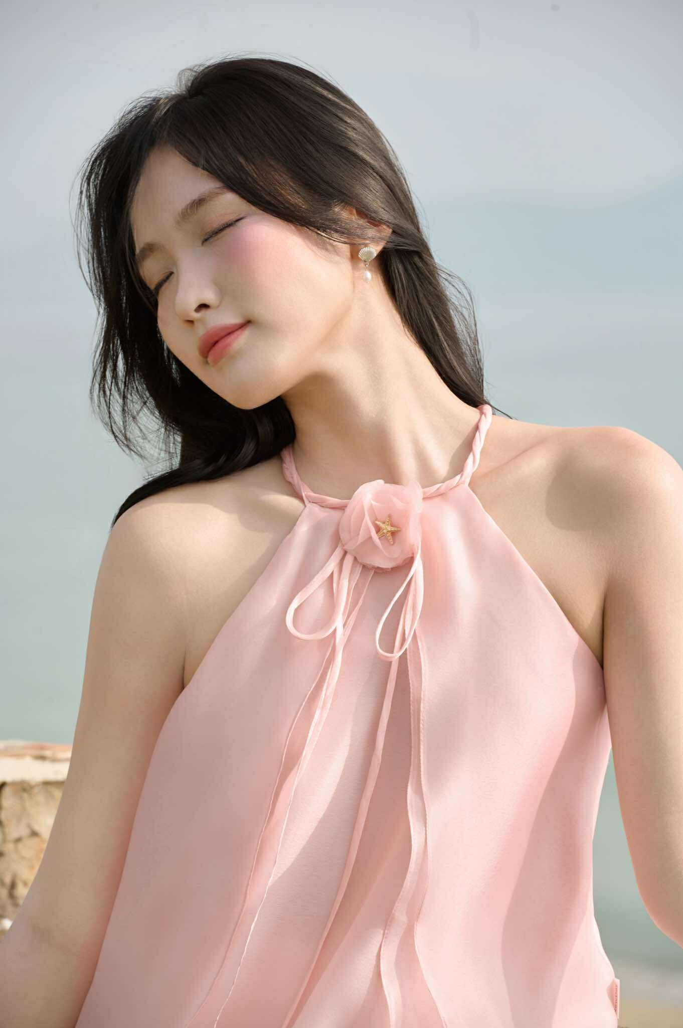ÁO YẾM VOAN TƠ HOA BIỂN