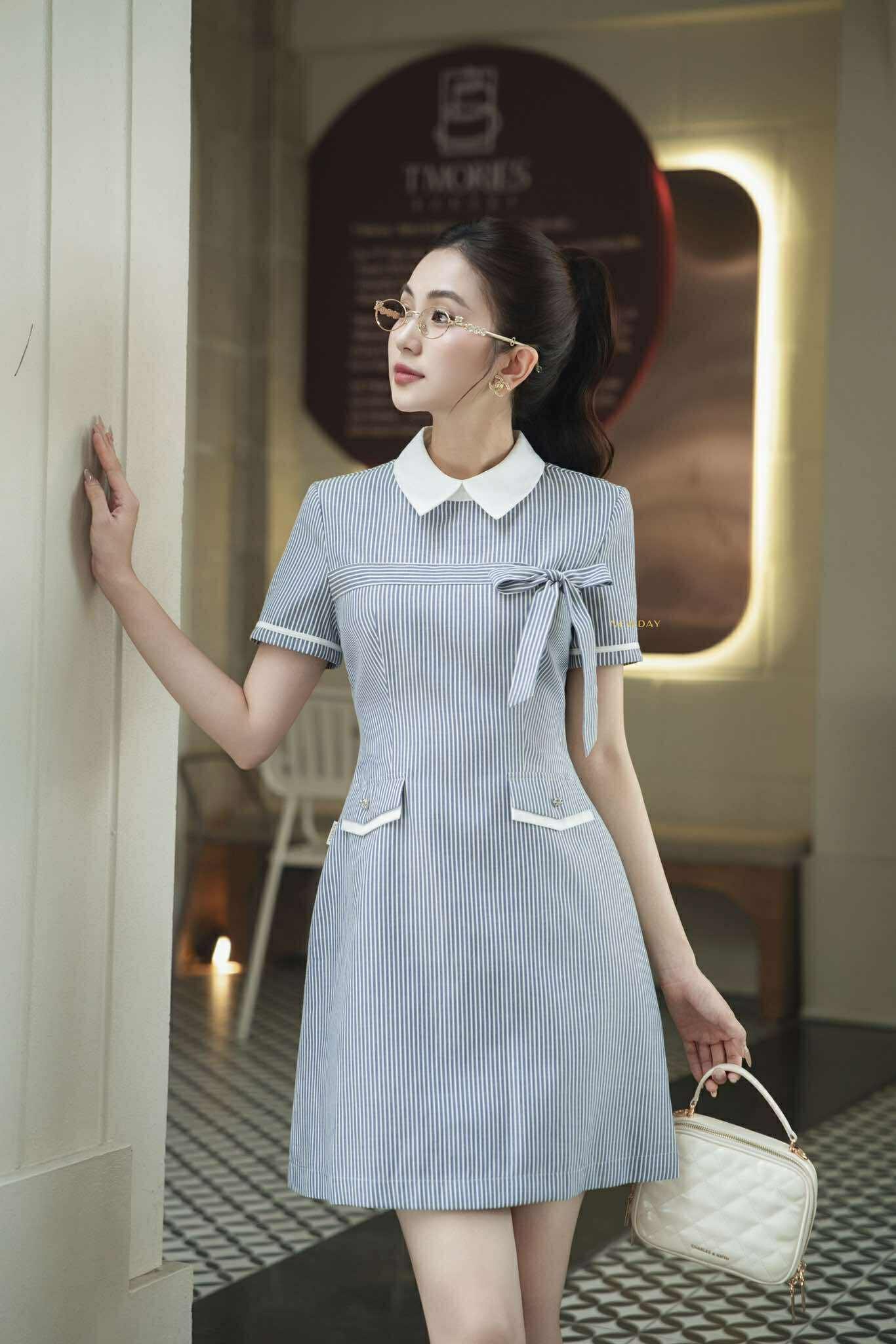 ĐẦM CỔ SƠ MI PHỐI NƠ HELIN