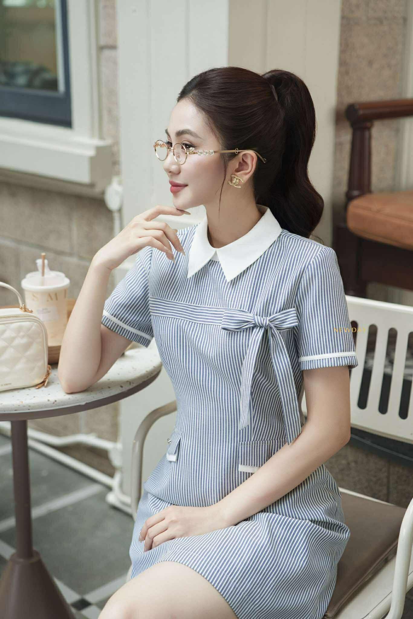 ĐẦM CỔ SƠ MI PHỐI NƠ HELIN