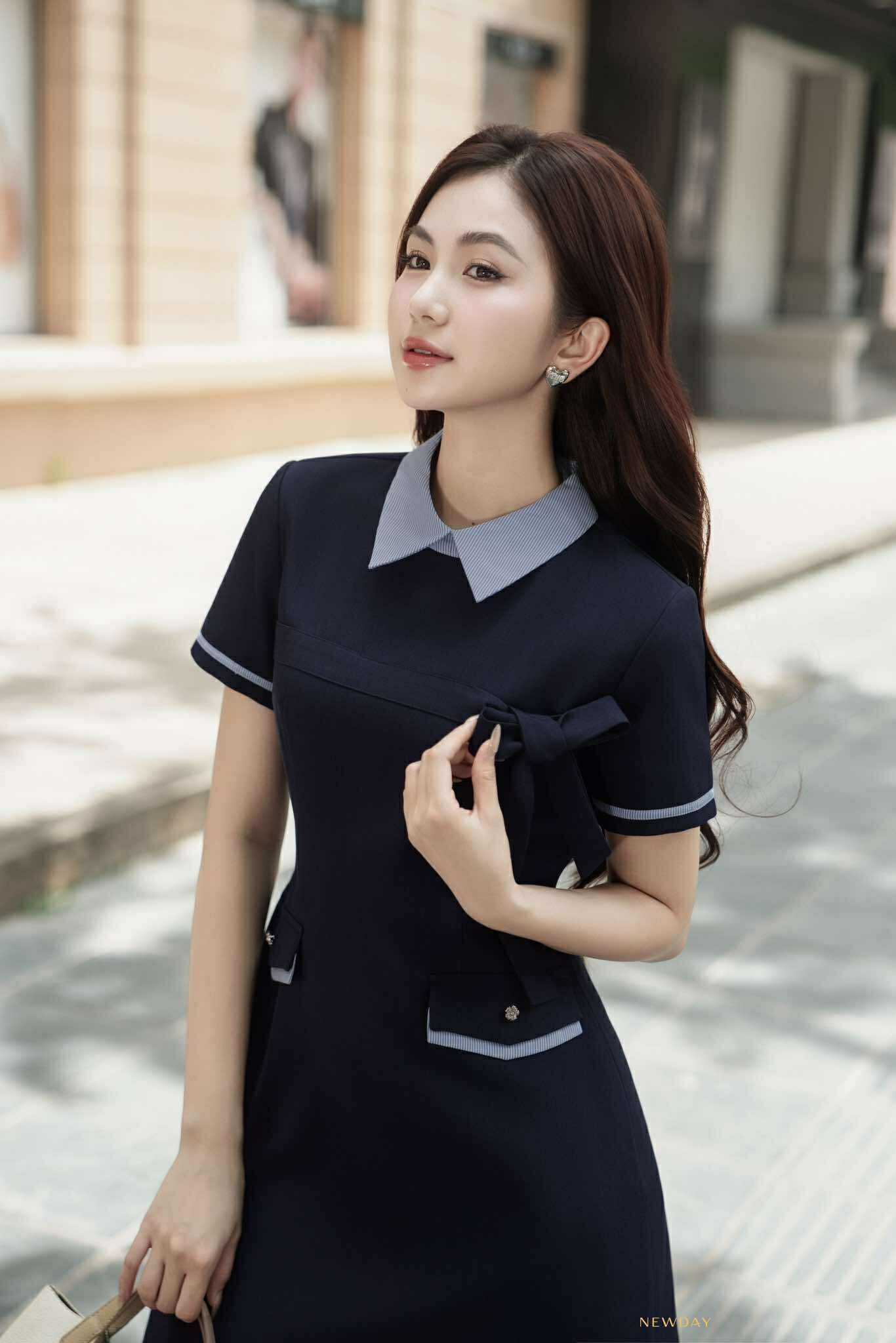 ĐẦM CỔ SƠ MI PHỐI NƠ HELIN