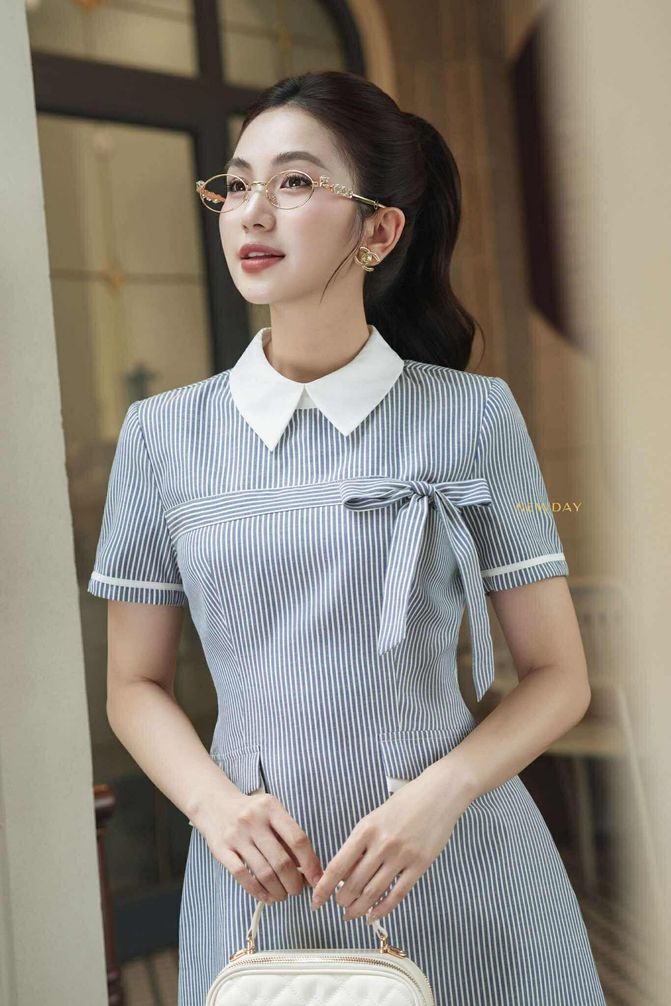 ĐẦM CỔ SƠ MI PHỐI NƠ HELIN