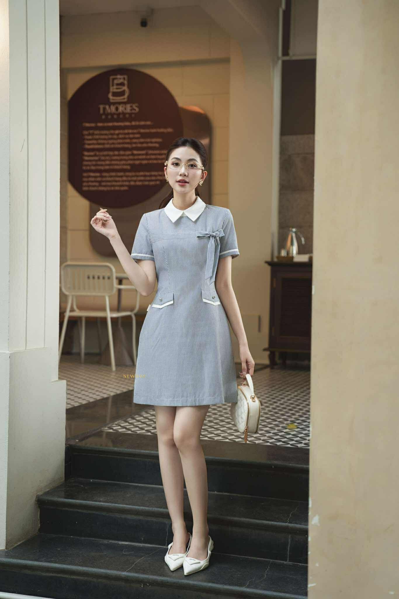 ĐẦM CỔ SƠ MI PHỐI NƠ HELIN