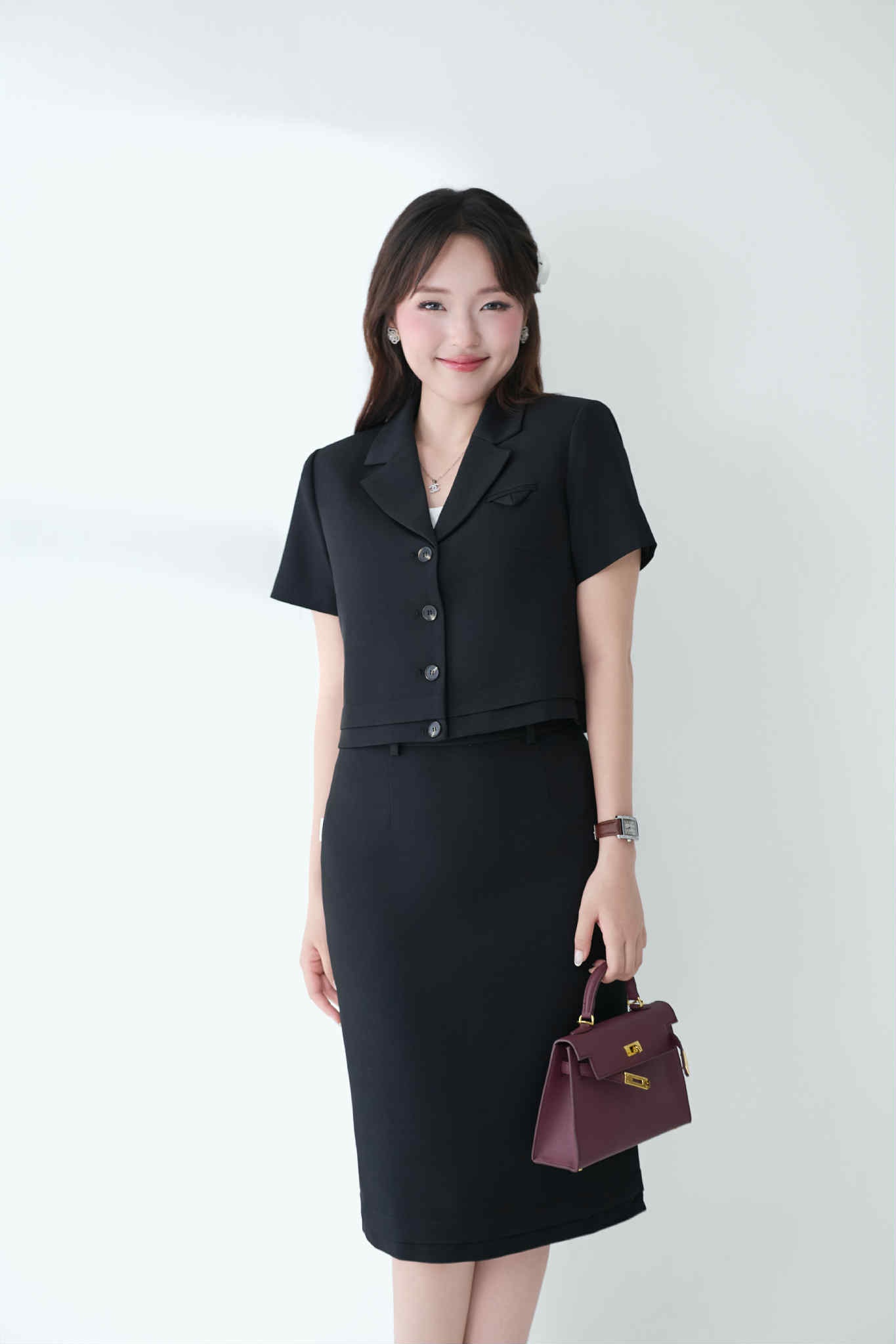 ÁO VEST NGẮN CỘC TAY 4 CÚC BLISS