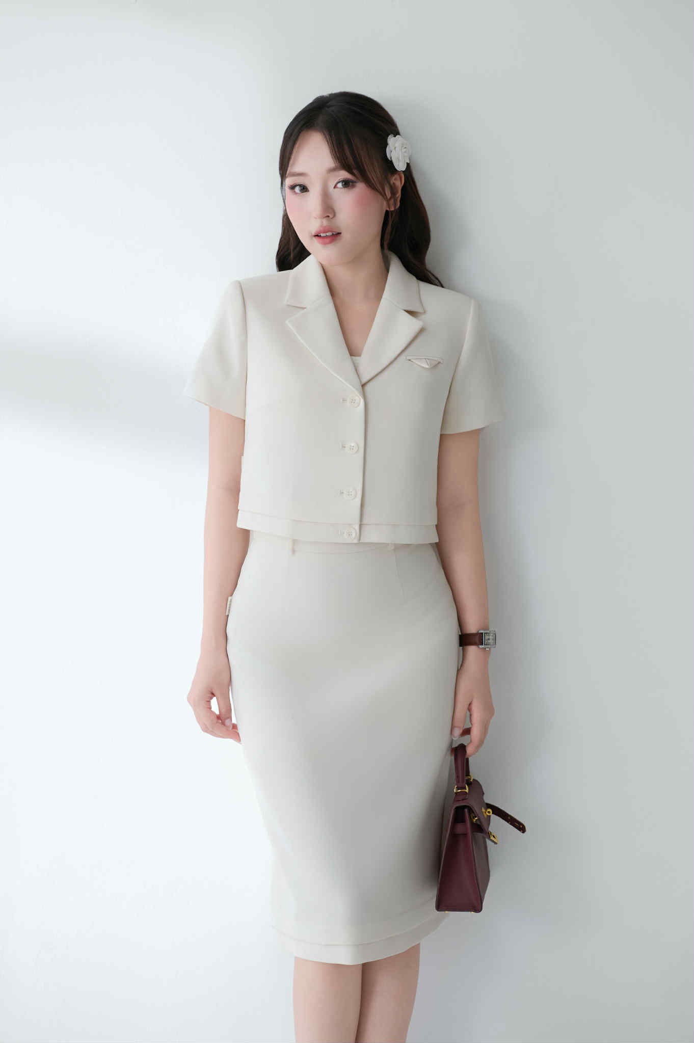 CHÂN VÁY DÀI XẾP CHÂN BLISS