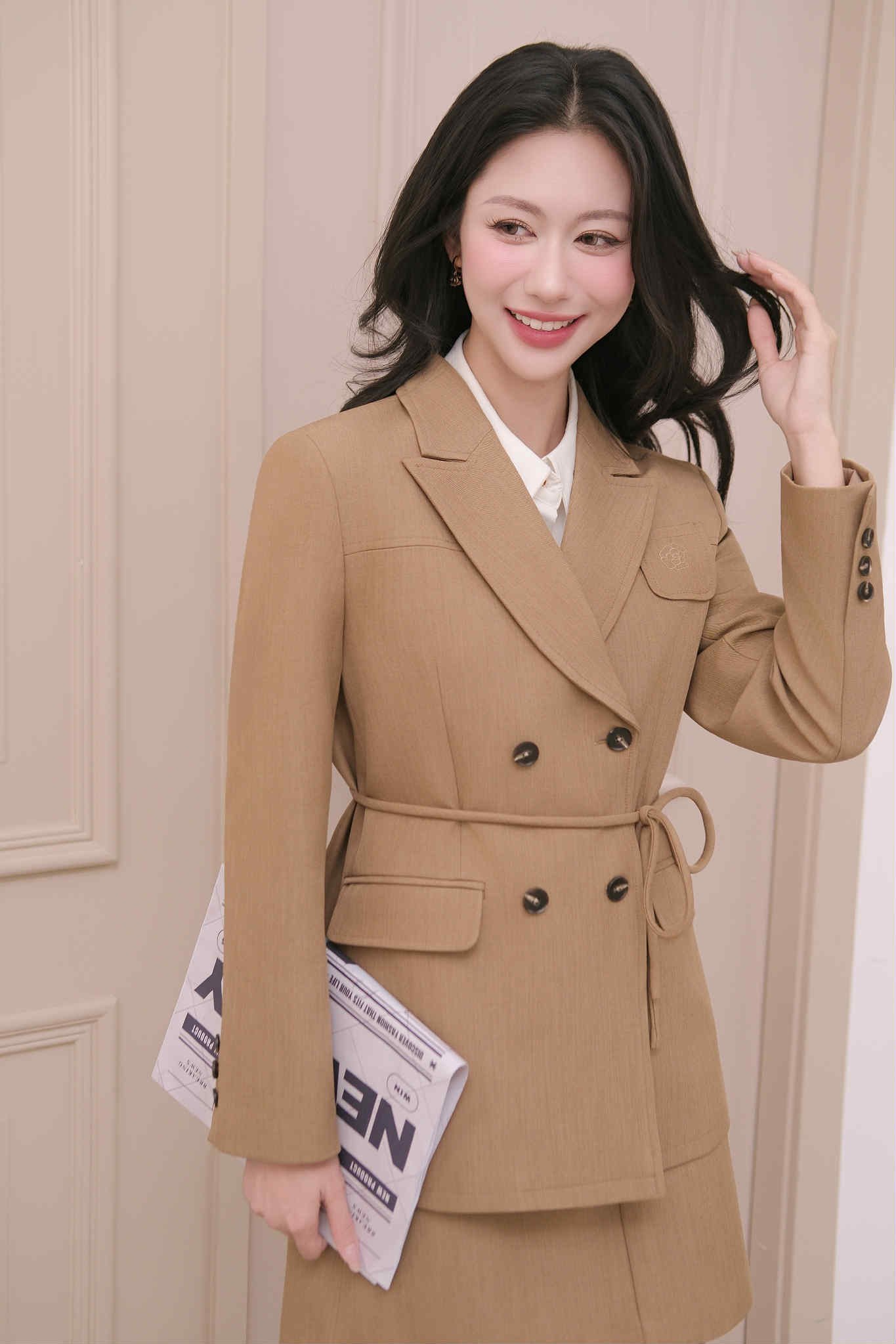 ÁO VEST SUÔNG TÚI THÊU NGỰC TIFAH