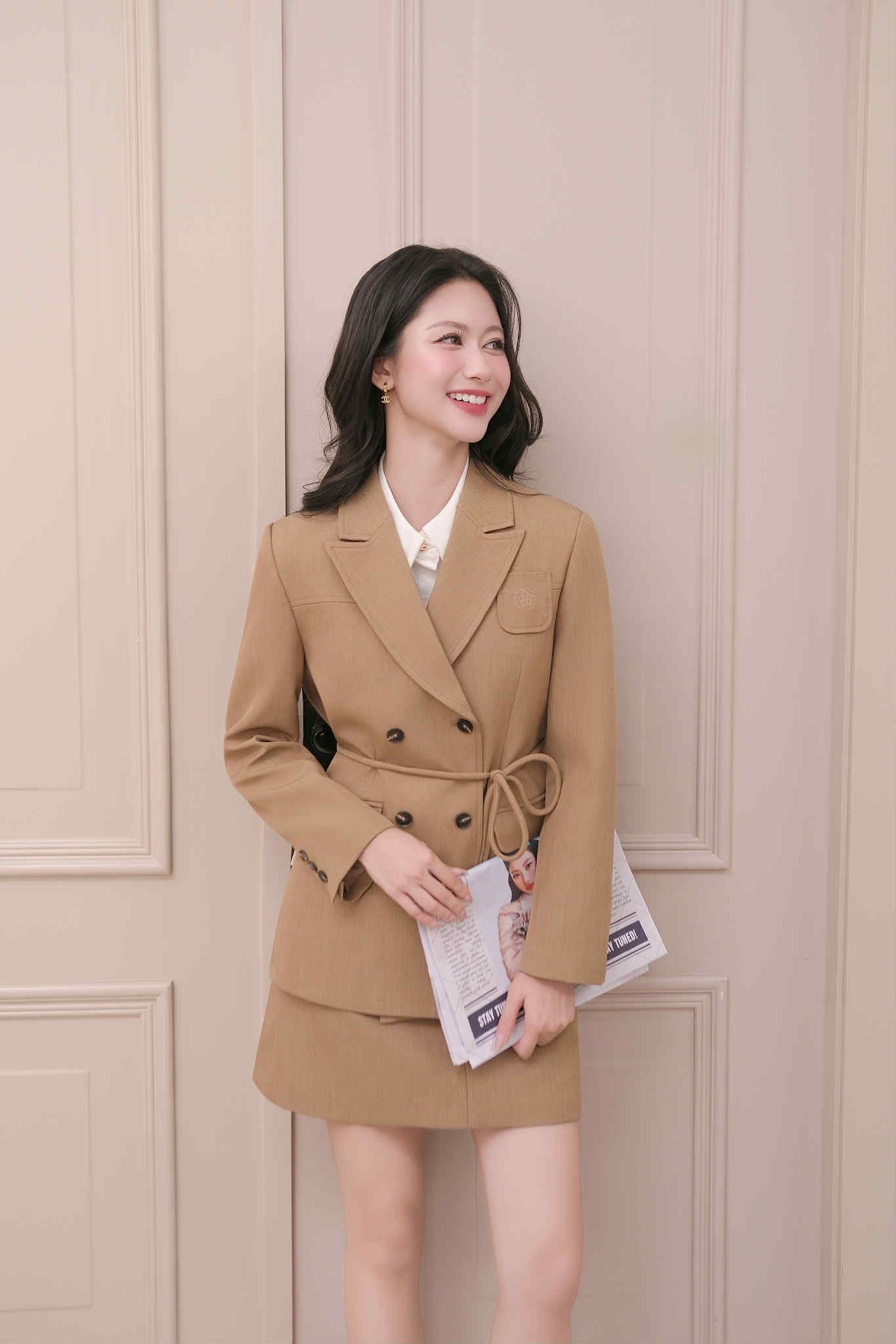 ÁO VEST SUÔNG TÚI THÊU NGỰC TIFAH