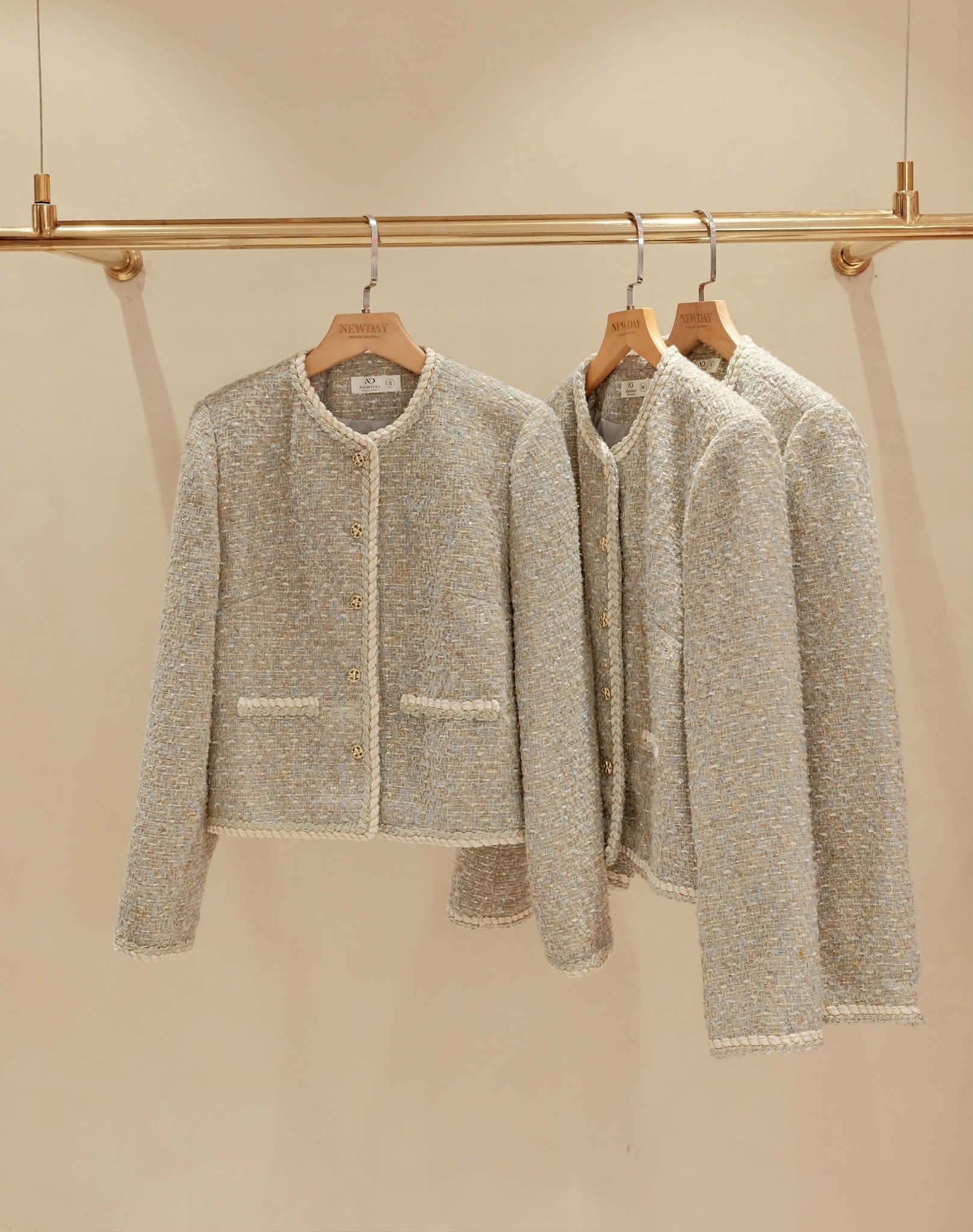 ÁO DẠ TWEED DÁNG LỬNG VENESSA