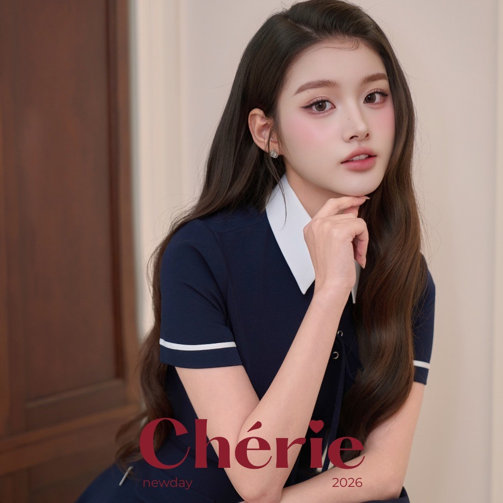 ĐẦM XẾP LY NGẮN TAY PHỐI CỔ TRẮNG DILYS