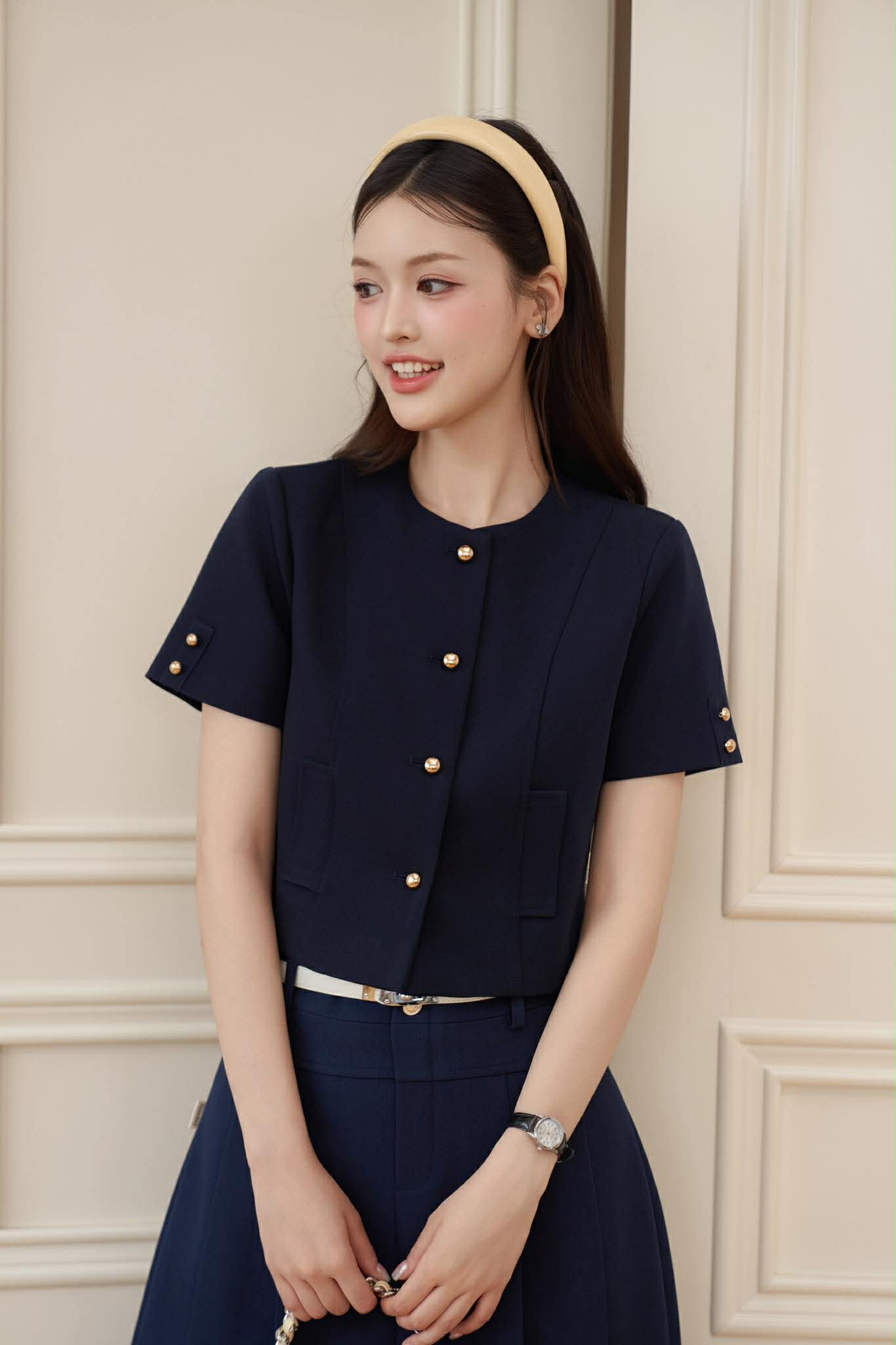 ÁO CỔ TRÒN TÚI CƠI YONA